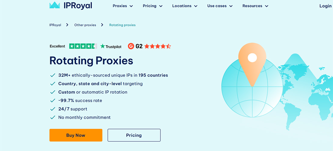 Compare the Best Rotating Proxies- IPRoyal