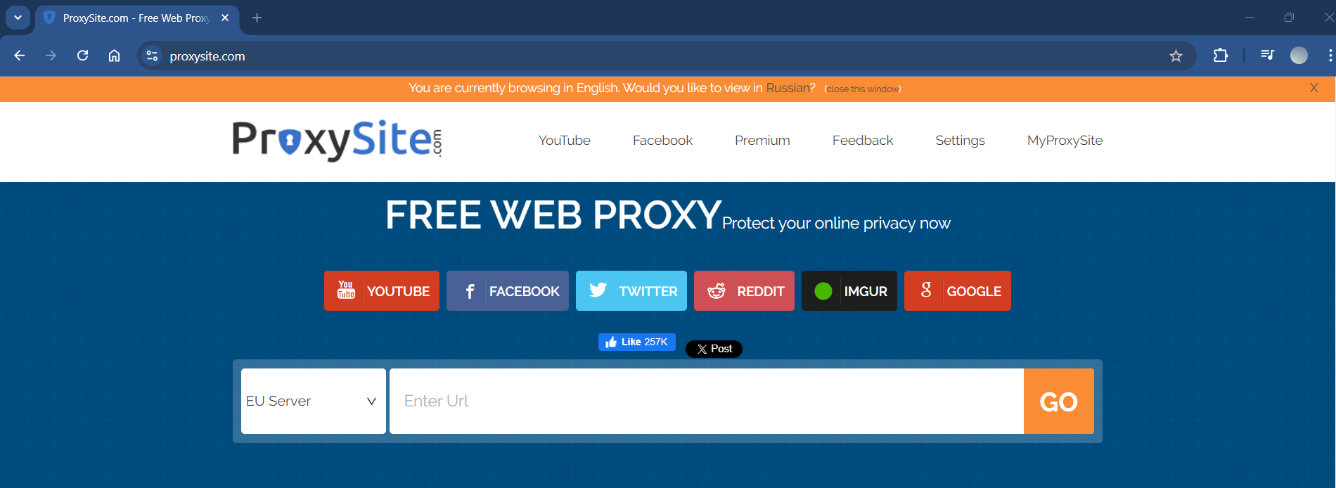 ProxySite.com - free proxy site